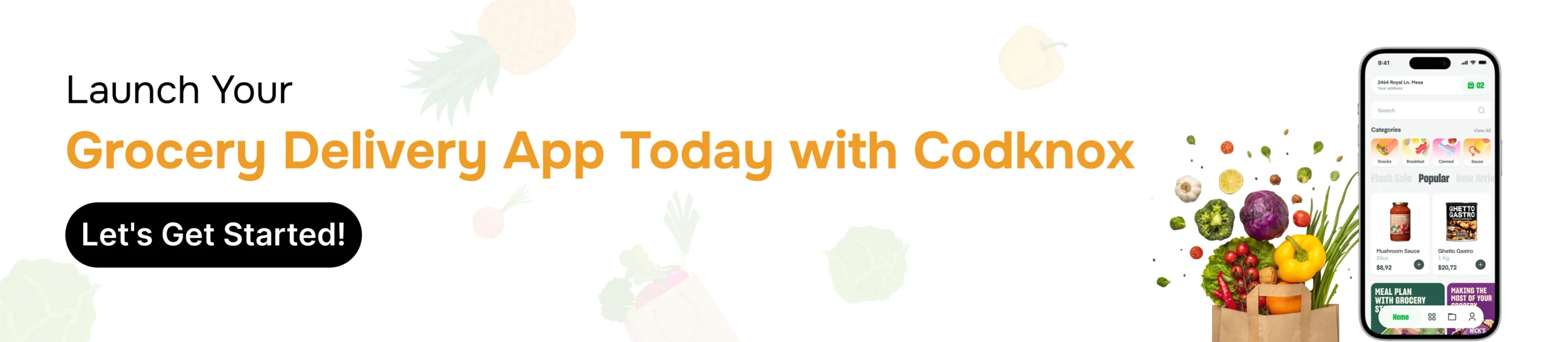 Launch Your Grocery Delivery App Today with Codknox