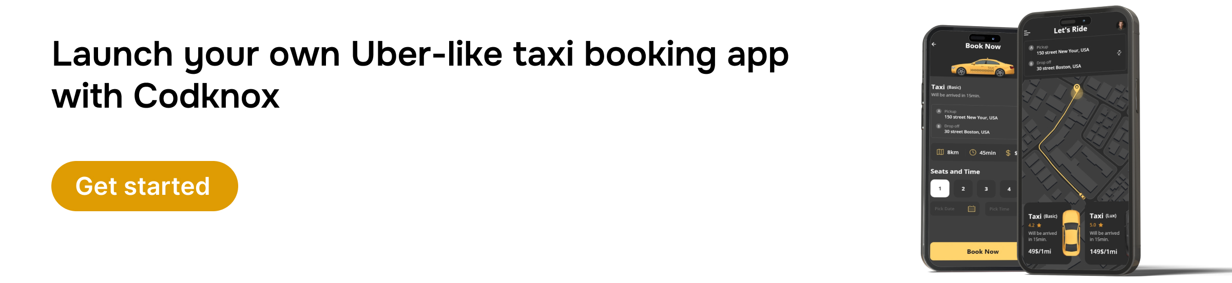 taxi application development Cost