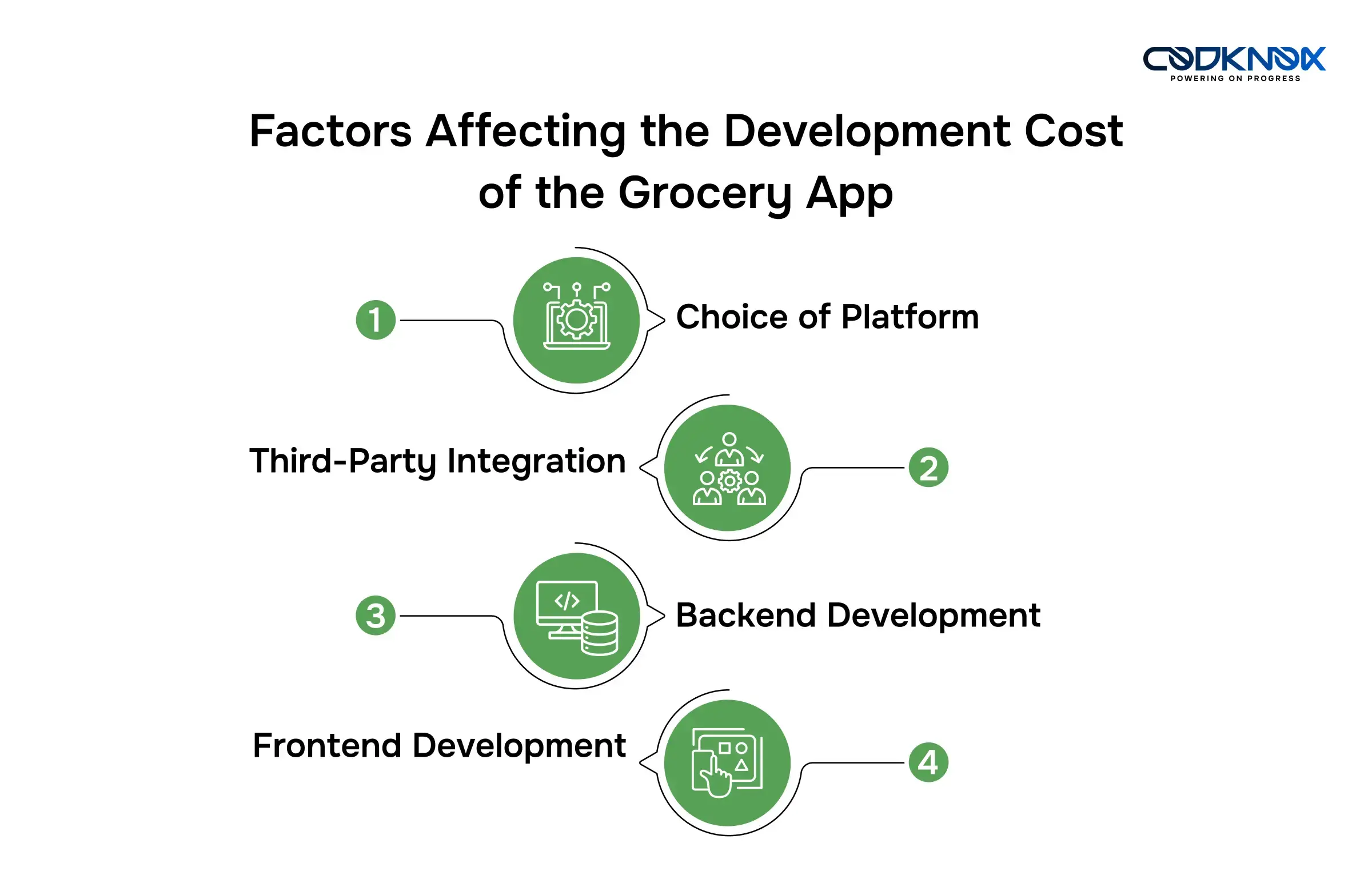 Factors Affecting the Development Cost of the Grocery App
